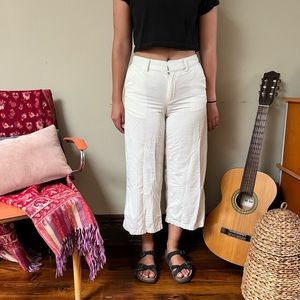 White Corduroy Mom Jeans